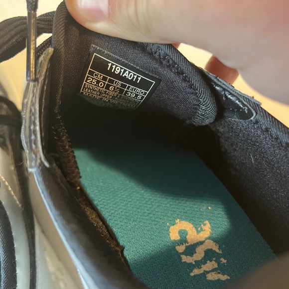 Asics Mens Hyper Gel-Lyte 1191A011 Lace Up Low Top Black Running Shoes Size 6.5 - Picture 9 of 11